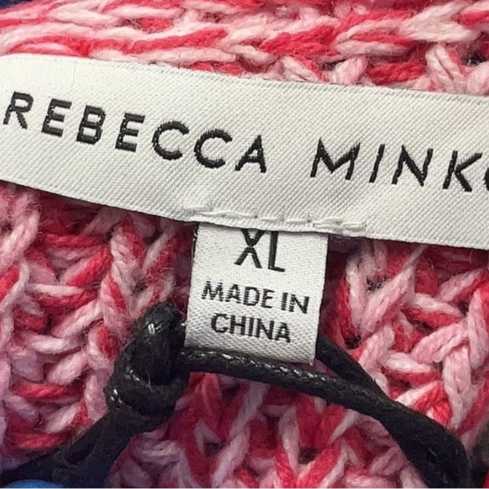 Rebecca Minkoff Marled Red Crew Neck Sweater - Picture 2 of 2